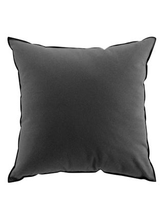 Coussin avec surjet en coton recyclé