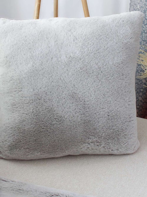 Coussin AZURA imitiation fourrure - Kiabi