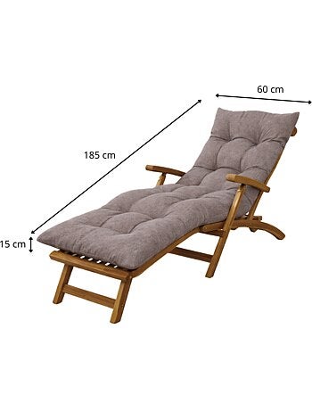 Coussin bain de soleil 185 x 60 x 15 cm