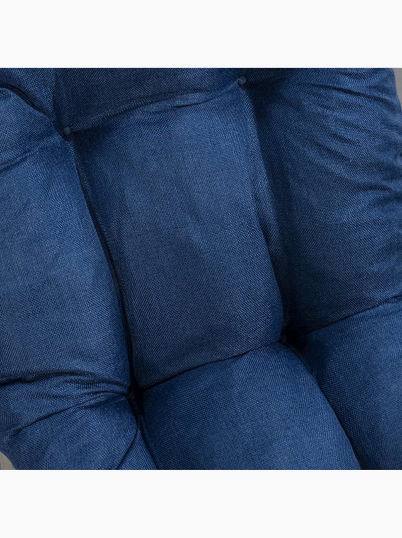 Coussin bain de soleil 185 x 60 x 15 cm Bleu nuit - Kiabi