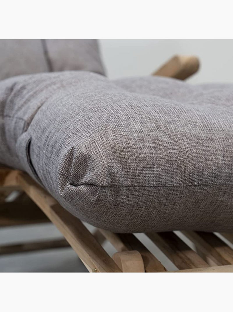 Coussin bain de soleil 185 x 60 x 15 cm cm Beige - Kiabi