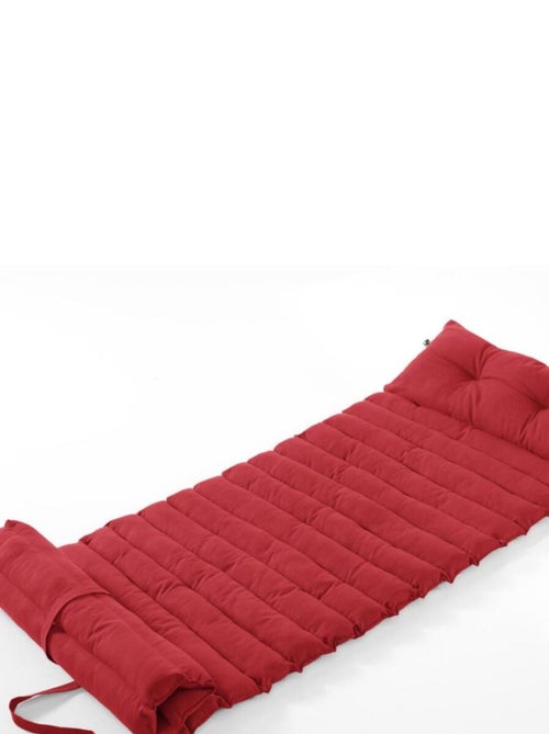 Coussin bain de soleil 60x180 cm Kala cerise - Kiabi