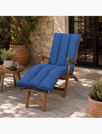 Coussin bain de soleil déhoussable 190x60x15 cm