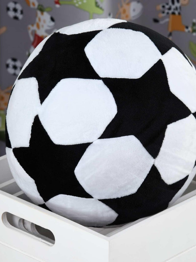 Coussin ballon de foot Noir - Kiabi