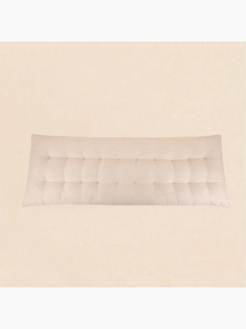 Coussin banc effet lin déperlant & anti-uv gris beige 120x40cm - Kiabi