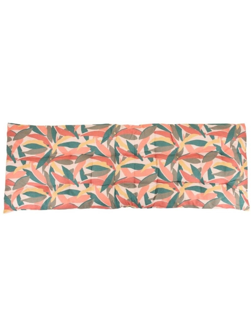 Coussin banc effet lin déperlant & anti-uv imprimé coloré 120x40cm Vert - Kiabi