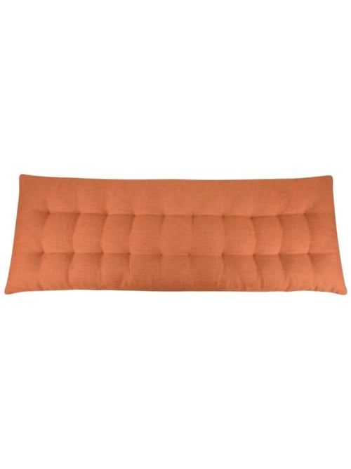 Coussin banc effet lin déperlant & anti-uv terracotta 120x40cm - Kiabi