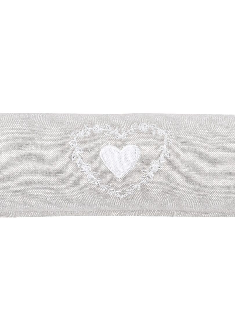 Coussin bas de porte 90x10 Bérénice naturel coton Beige - Kiabi