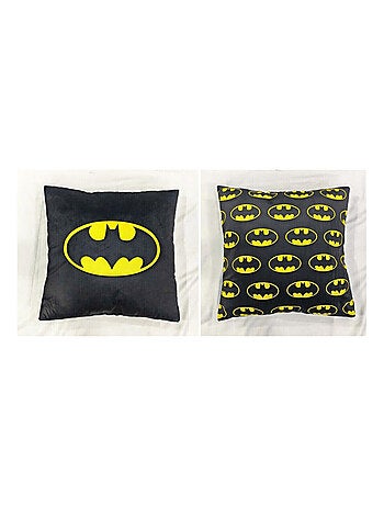 Coussin Batman - Logo Batman Noir et Jaune 40x40 cm