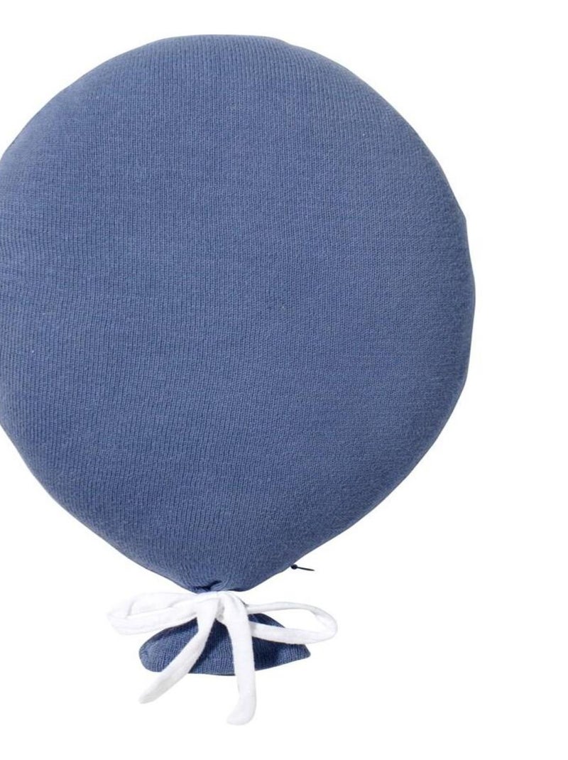 Coussin bébé en coton tricoté ballon Bleu - Kiabi