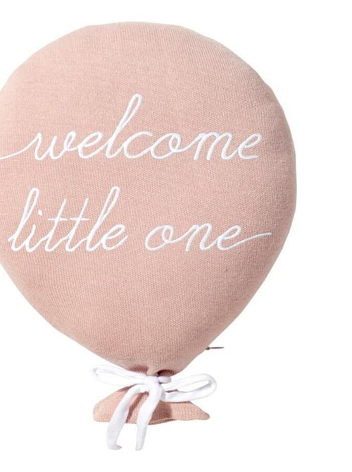 Coussin bébé en coton tricoté ballon "Welcome Little One" - Kiabi