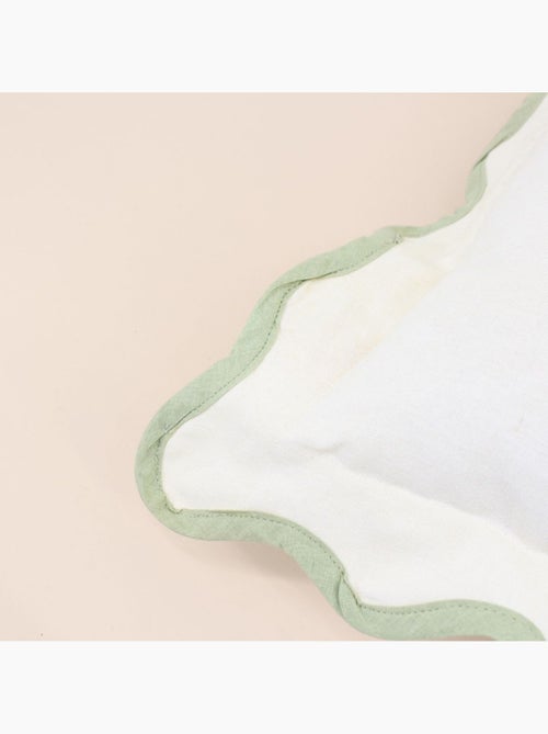 Coussin beige contour vagues 40x40cm - Kiabi Coussin beige contour vagues 40x40cm - Kiabi