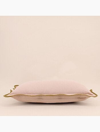 Coussin beige contour vagues 40x60cm