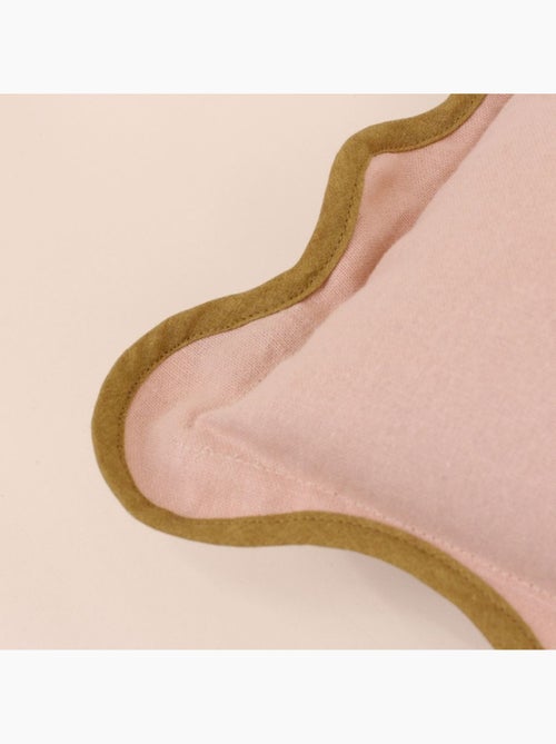 Coussin beige contour vagues 40x60cm - Kiabi
