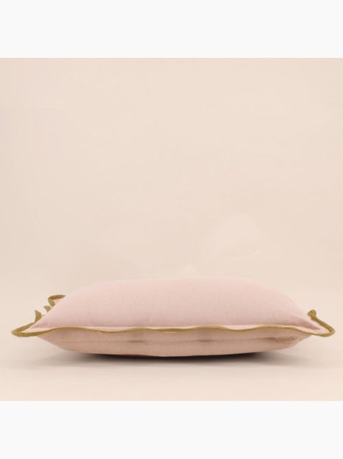 Coussin beige contour vagues 40x60cm - Kiabi