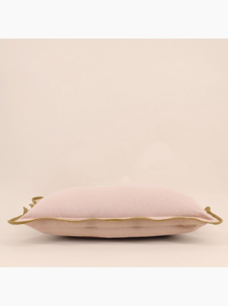Coussin beige contour vagues 40x60cm Beige - Kiabi