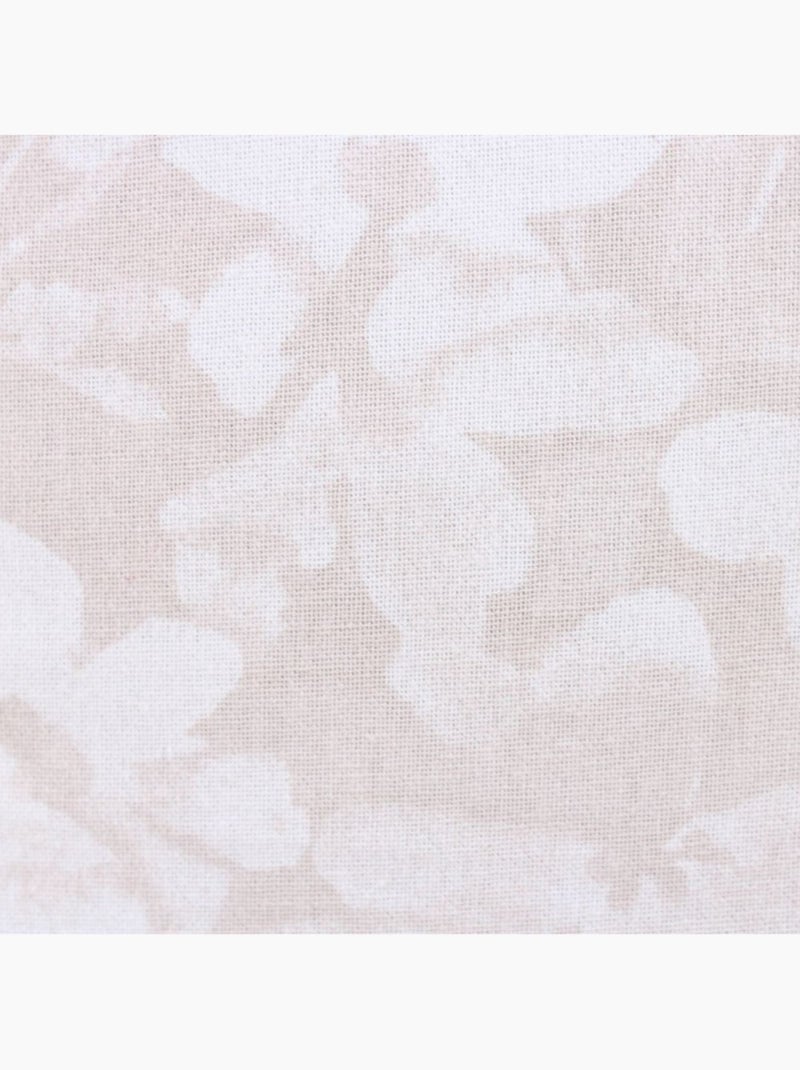 Coussin beige fleuri avec jute 40x40cm Beige - Kiabi