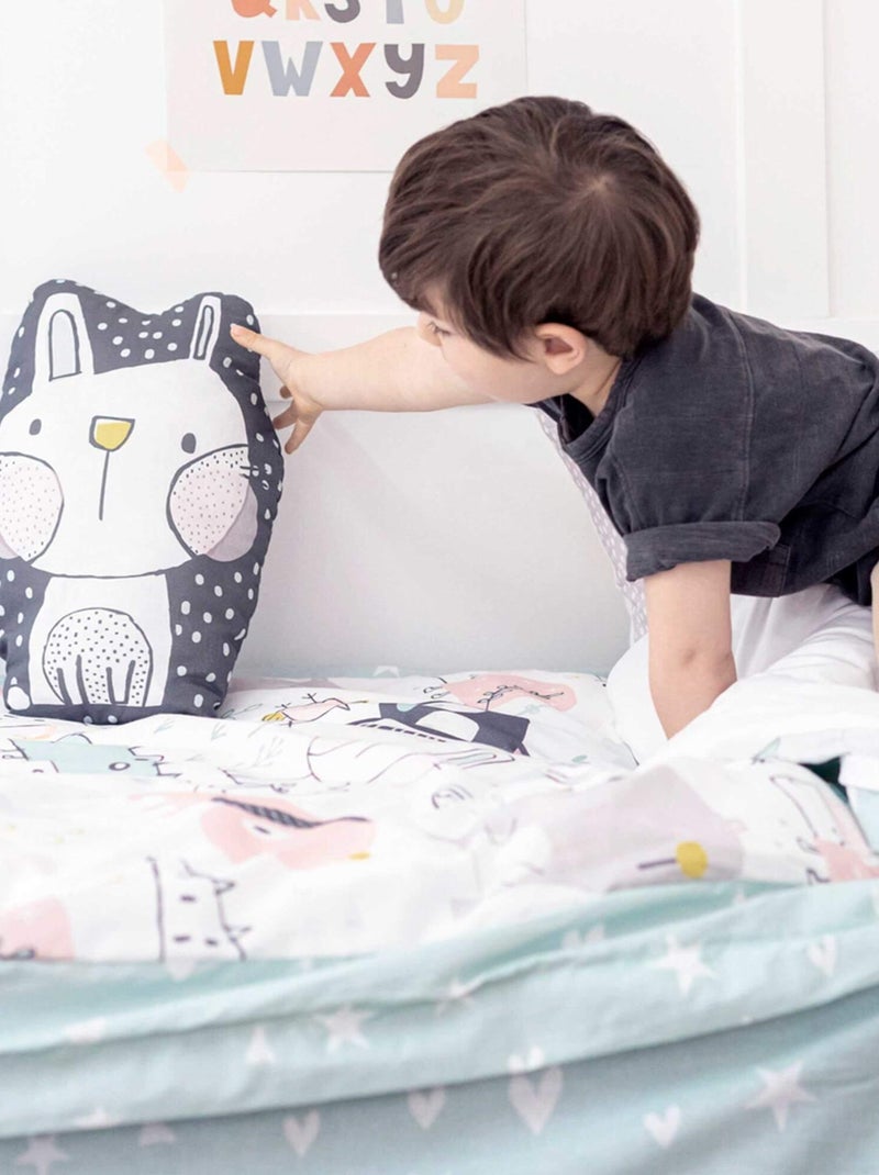 Coussin Best buddies "Happyfriday" Blanc - Kiabi