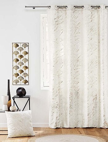 Coussin blanc - Effet marbré