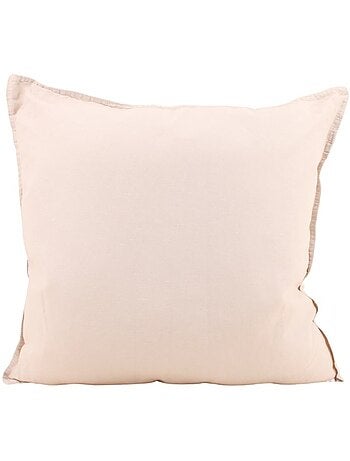 Coussin blanc avec lin 45x45cm