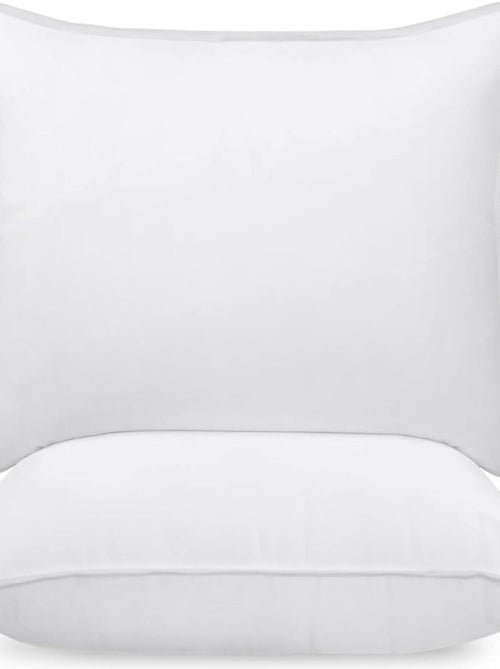 Coussin Blanc, Fibres Creuses Moelleuses, pour Canapé, Lit ou Décoration - Kiabi