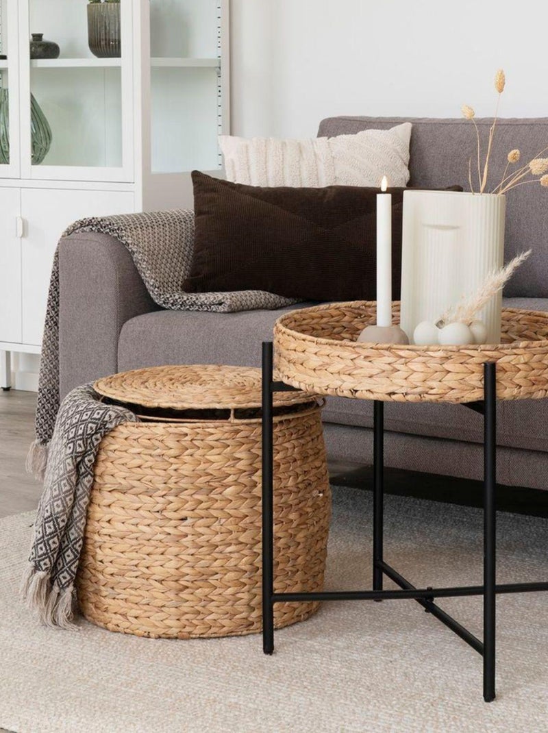 Coussin blanc strié géométrique 45 x 45 cm - House Nordic Blanc - Kiabi