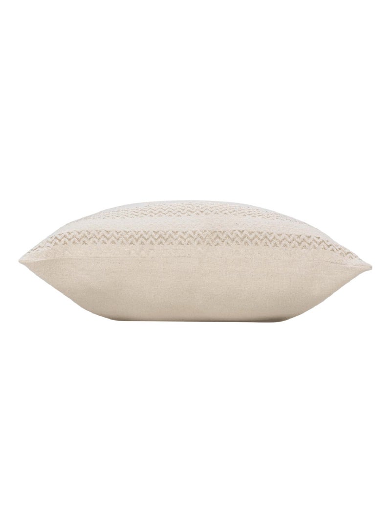 Coussin bohème doré déhoussable Blanc - Kiabi