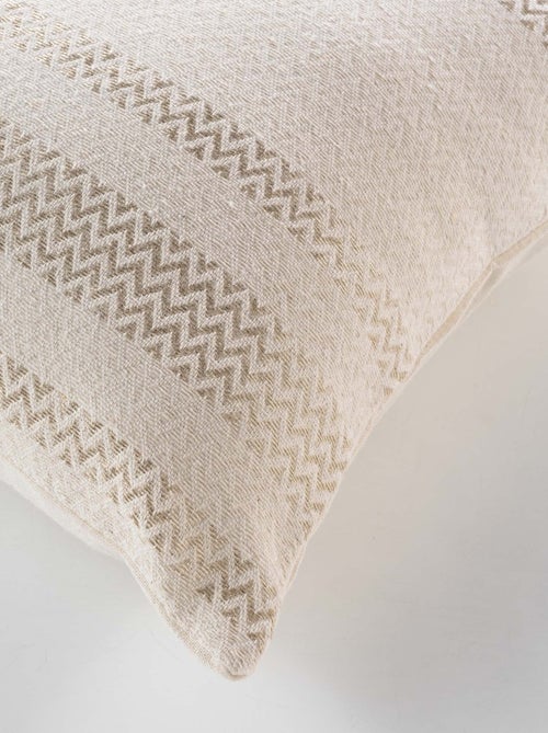 Coussin bohème doré déhoussable - Kiabi