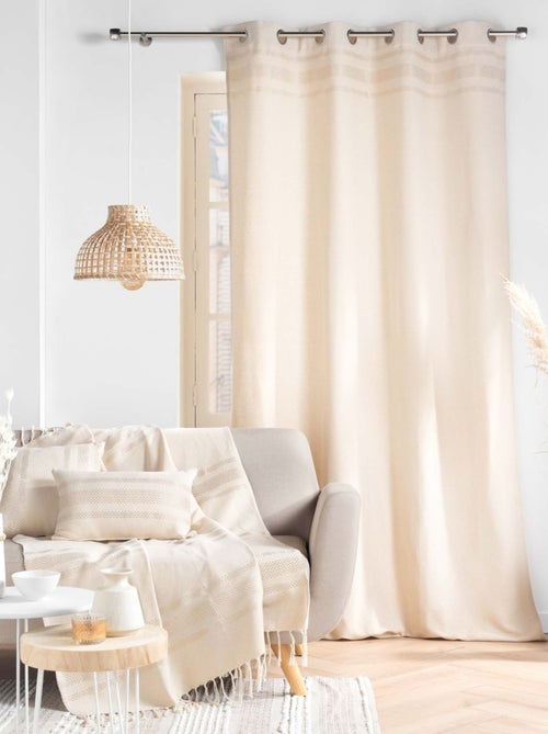 Coussin bohème doré déhoussable - Kiabi