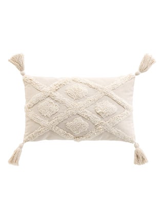 Coussin bohème tufté déhoussable