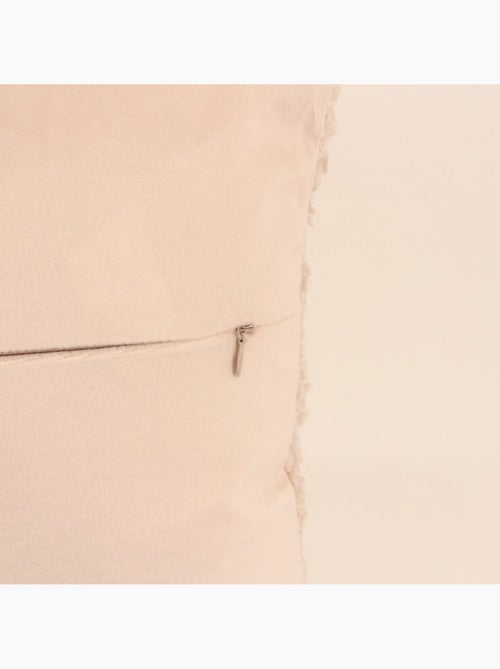 Coussin bouclette marron 40x40cm - Kiabi