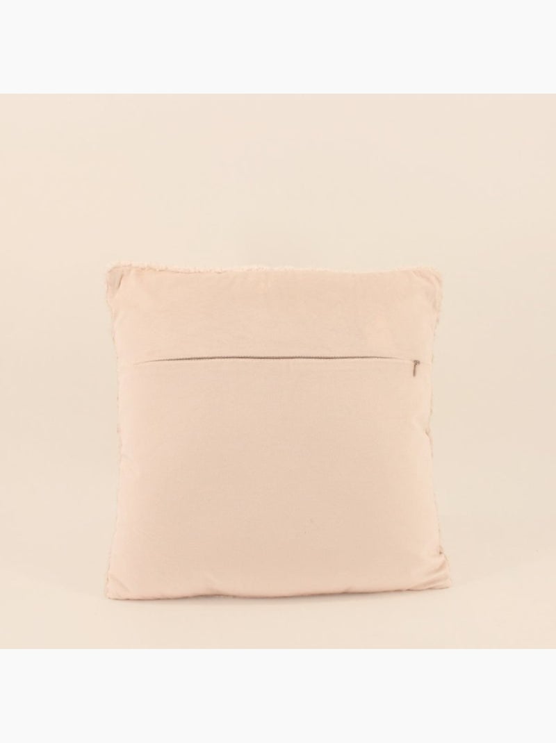 Coussin bouclette marron 40x40cm Marron - Kiabi