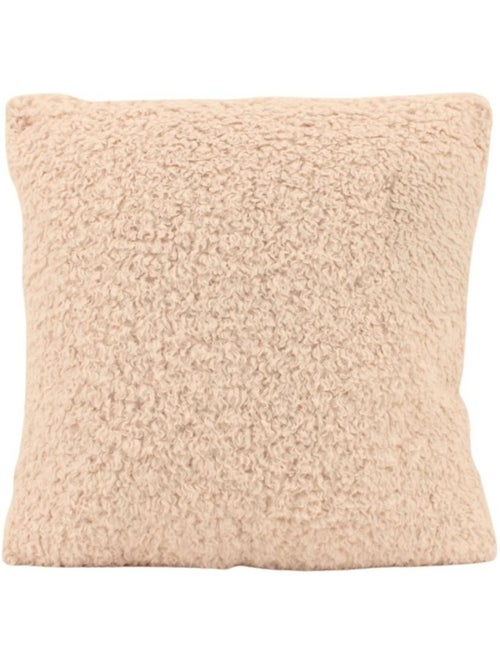 Coussin bouclette marron 40x40cm - Kiabi