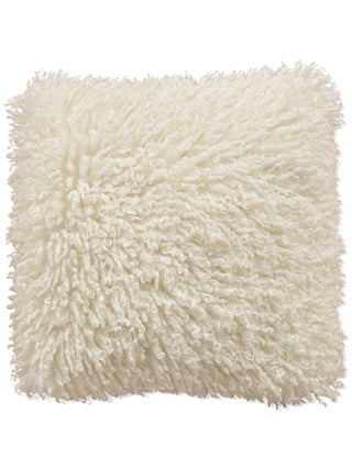 Coussin bouclette mouton ultra doux