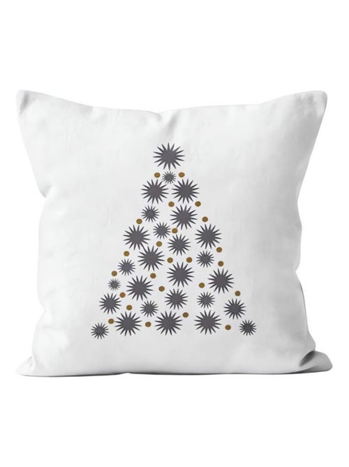 Coussin brodé pur coton 45x45 cm SAPIN, par Soleil d'Ocre - Kiabi