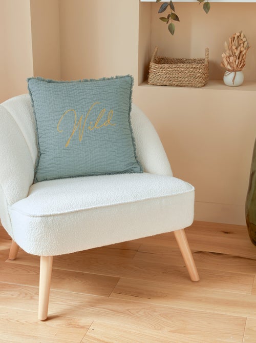 Coussin brodé Wild Romance - Kiabi