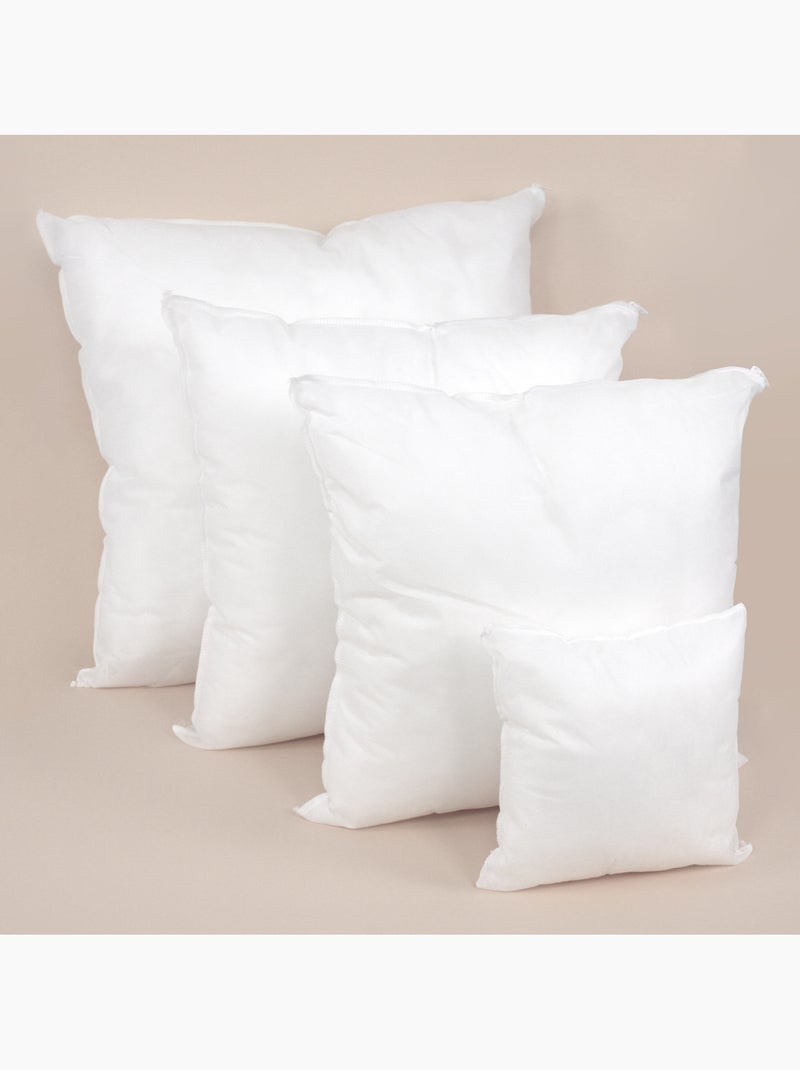 Coussin C Malin à recouvrir Fibres polyester Carré Blanc - Kiabi