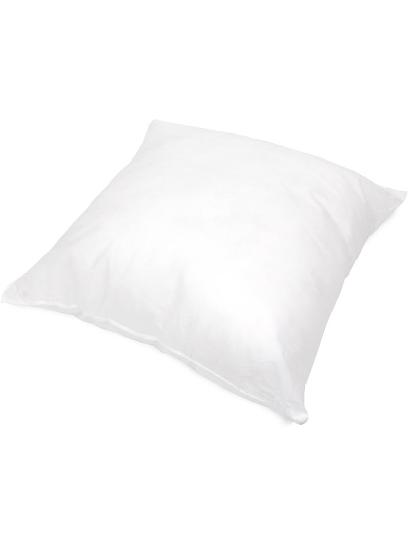 Coussin C Malin à recouvrir Fibres polyester Carré Blanc - Kiabi