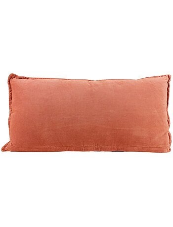 Coussin cale rein en velours de coton 35x70cm