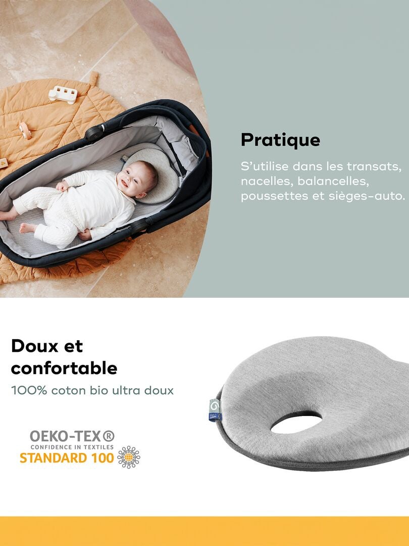 Coussin Relax Multicolore Leling Coussin Soutien Amovible Appui-Tête Velcro - Oreiller Confortable Nuque 14,6 X 6,7 Pouces Multicolore