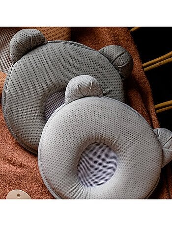 Coussin cale tête bébé P'tit Panda Air+ Kaki