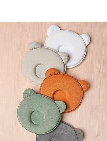Coussin cale tête bébé P'tit Panda Kaki