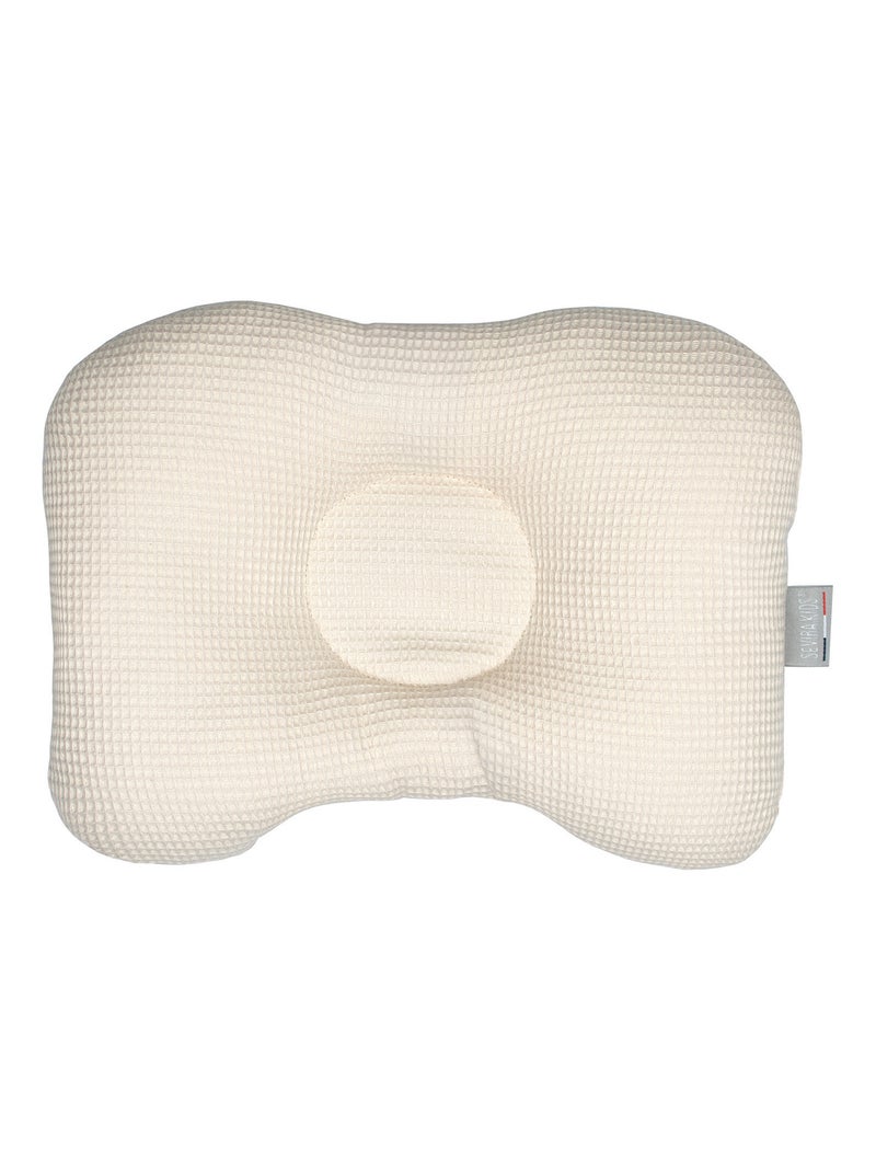 Coussin cale-tête ergonomique en coton, Nid d'abeille SEVIRA KIDS Beige - Kiabi