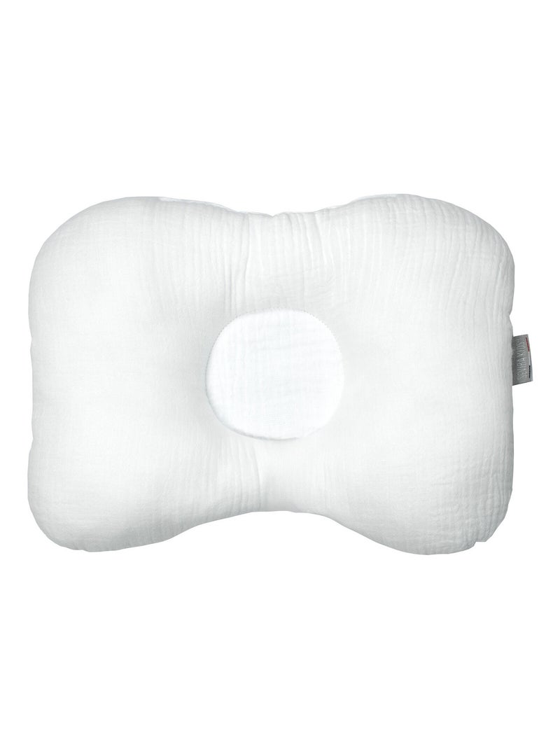 Coussin cale-tête ergonomique en gaze de coton, Jeanne SEVIRA KIDS Blanc - Kiabi