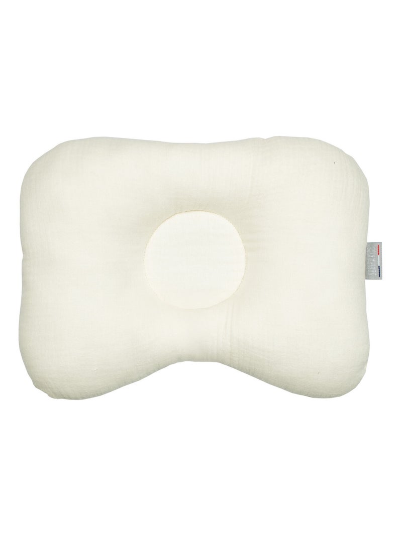 Coussin cale-tête ergonomique en gaze de coton, Jeanne SEVIRA KIDS Ecru - Kiabi