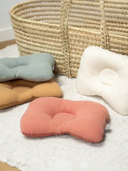 Coussin cale-tête ergonomique en gaze de coton, Jeanne SEVIRA KIDS - Kiabi