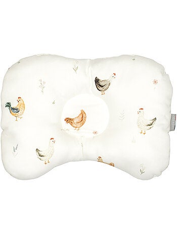 Coussin cale-tête ergonomique en satin de coton, GALLINA SEVIRA KIDS