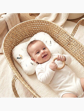 Coussin cale-tête ergonomique en satin de coton, GALLINA SEVIRA KIDS