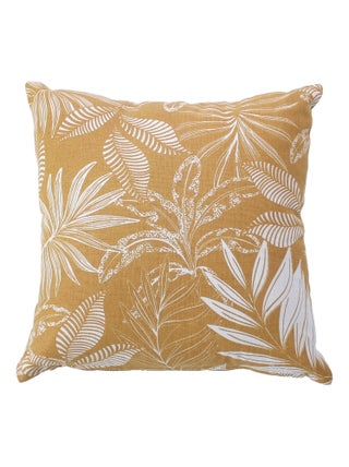 Coussin canapé déhoussable motif végétal