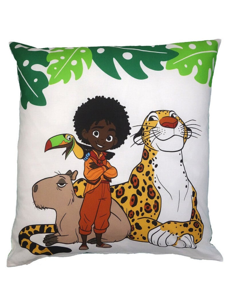 Coussin carré - Disney Encanto - Antonio et ses animaux - recto verso - 45x45 cm Multicolore - Kiabi